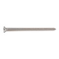 Midwest Fastener Sheet Metal Screw, #8 x 3 in, 18-8 Stainless Steel Flat Head Phillips Drive, 10 PK 35893